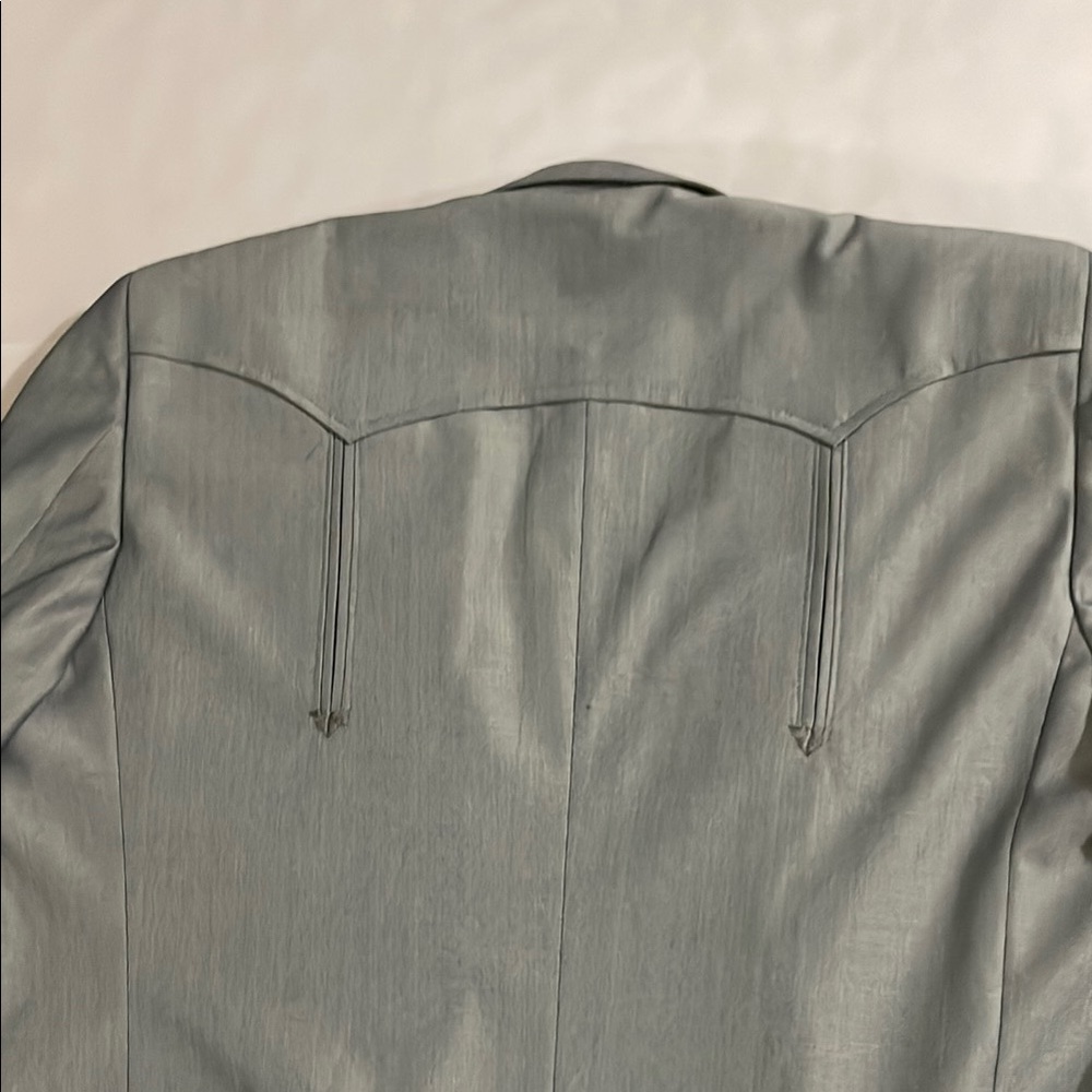 Unique Men's Western Gray Suit Mesquite by Niver Fort Worth Texas - Picture 4 of 7